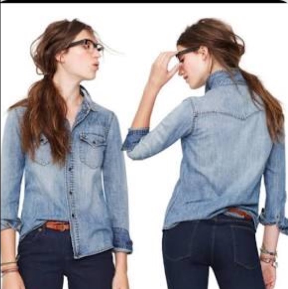 MADEWELL Willow wash XS denim shirt - Picture 2 of 8